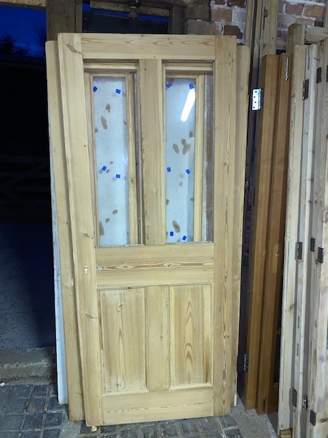 Glazed Victorian 4-panel door 32x80inches