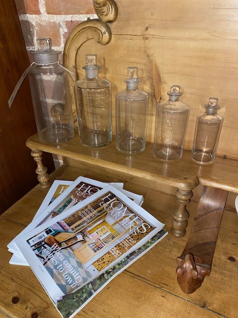 Apothecary bottles - sold as a set.