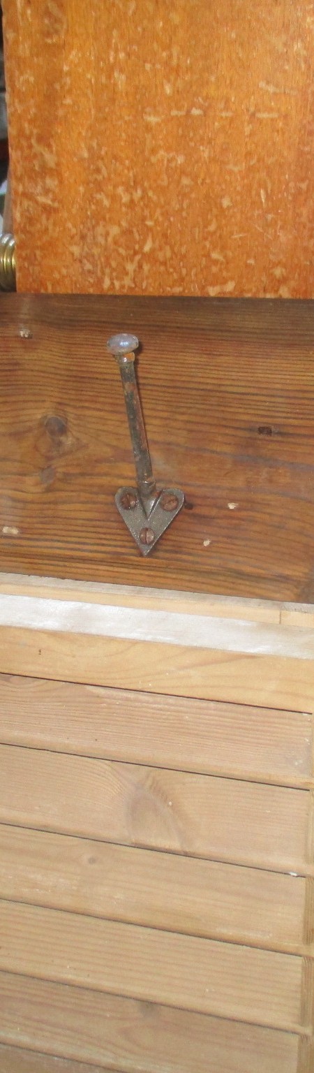 Hooks - set 3 coat hooks on original board