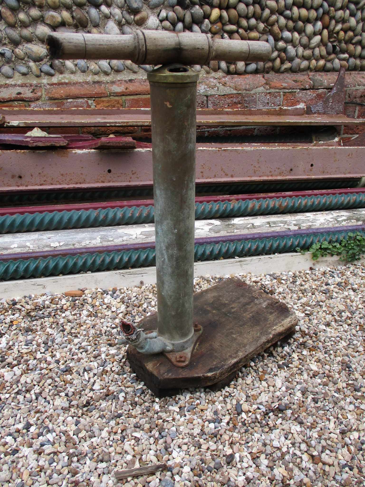 Brass stirrup pump